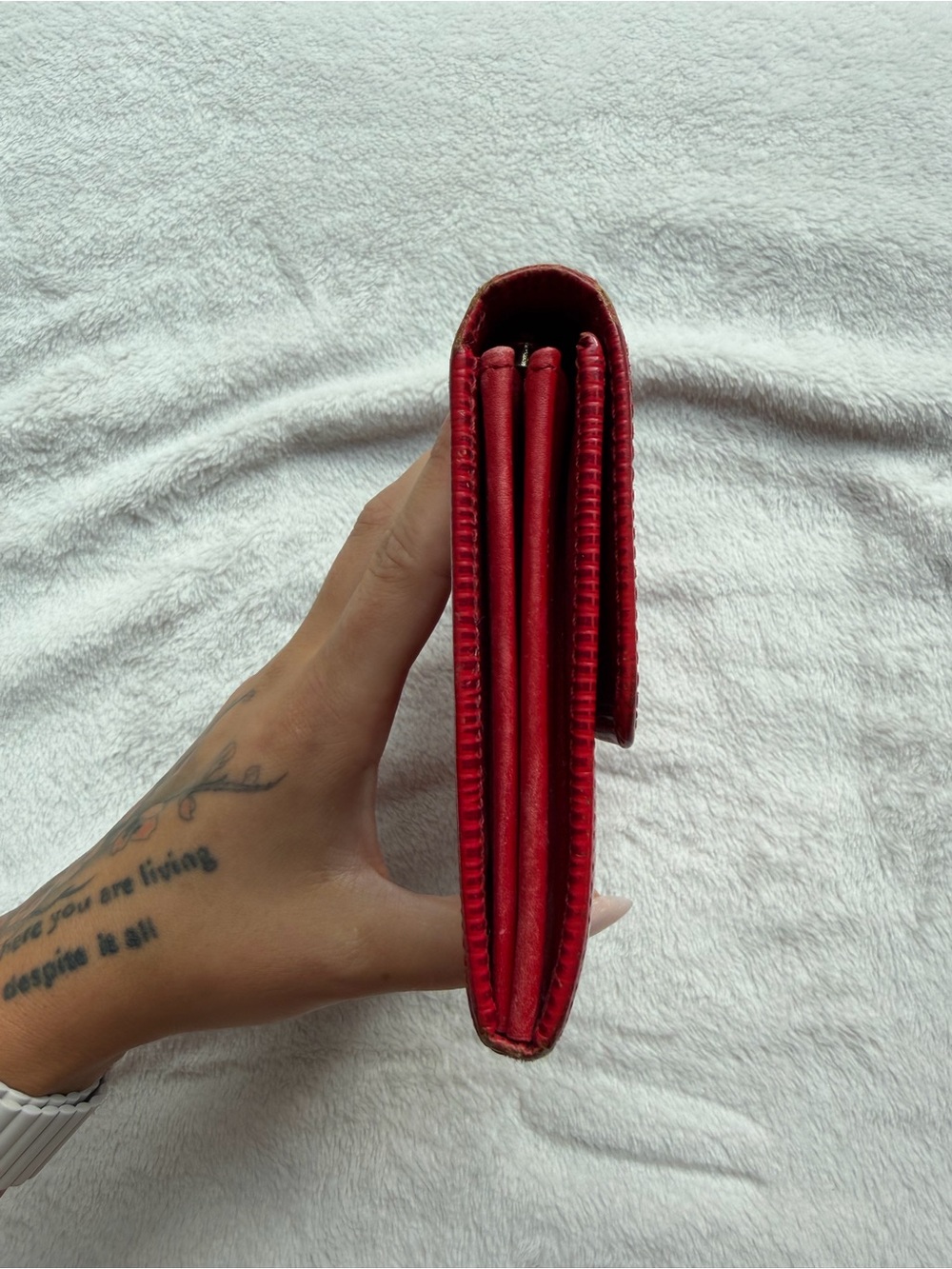 Louis Vuitton Red Epi Leather Sarah Wallet - Picture 3 of 8